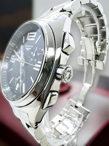 Reloj Longines Lungomare Plateado Plateado Negro