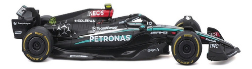 Miniatura F1 Mercedes W15 2024 Lewis Hamilton - Bburago Cor Preto