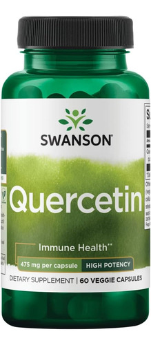 Quercetina 475 Mg - 60 Cápsulas Veganas Swanson