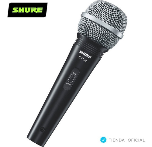 Imagen 4 de 10 de Micrófono Dinámico Shure Sv100 Multipropósito Con Cable