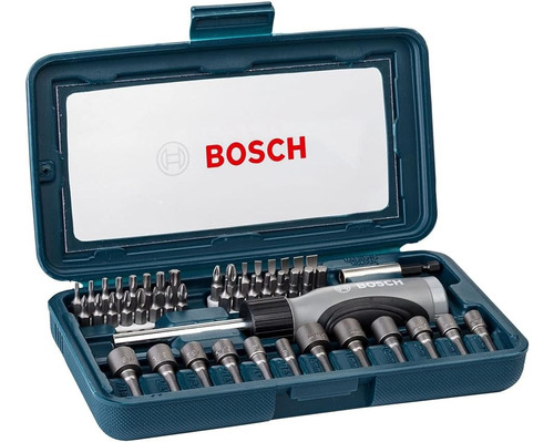 Bosch Juego De Dados Puntas Y Desatornillador 46 Pzas 