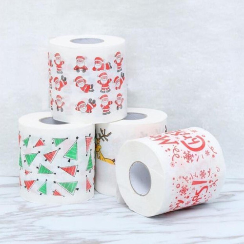 Papel Higiénico De - Papel Higiénico Navideño De 2 Papá