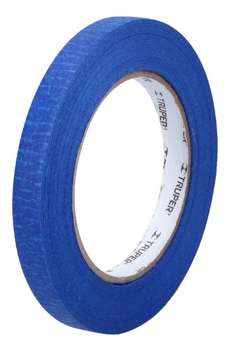 Masking Tape Azul 1/2  50 Metros Truper 12620 Pack 6 Piezas