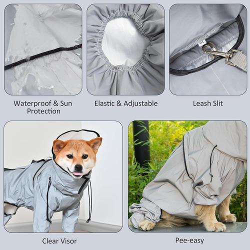 Impermeable Para Perros Avont - Impermeable Con Transpare...