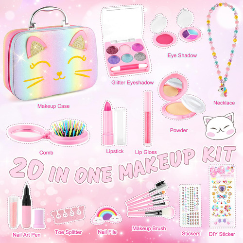 Kit De Maquillaje Smallzi Kids Para Niñas De 5 A 8 Años Con