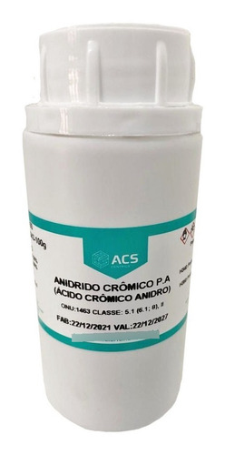 Acido Crômico Anidro Pa (oxido De Cromor Vl) 250 Gr