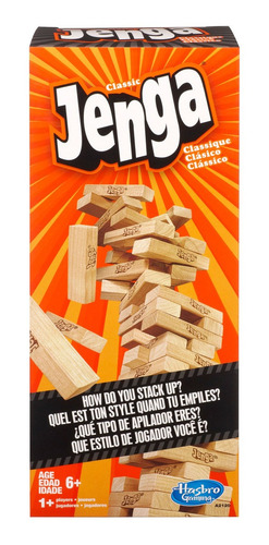 Juego De Mesa Hasbro Gaming Jenga Clásico De Madera +6 Años