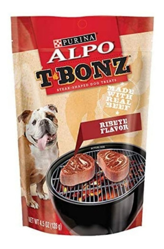 Snacks Alpo Tbonz Ribeye 128 Gr. Purina Premios Perro 