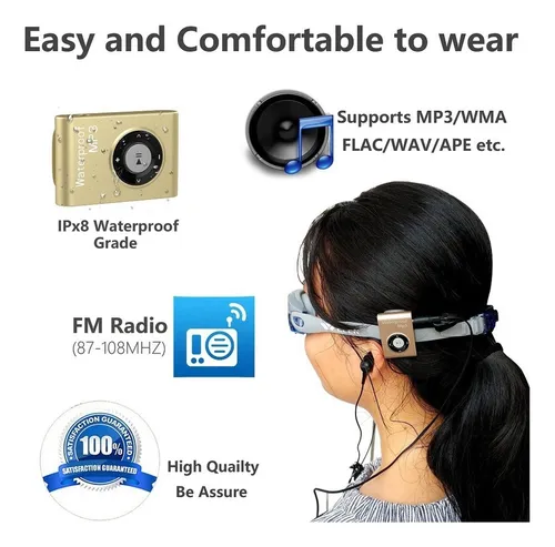 Reproductor De Música Mp3 C26 Ipx8 A Prueba De Agua For Nat