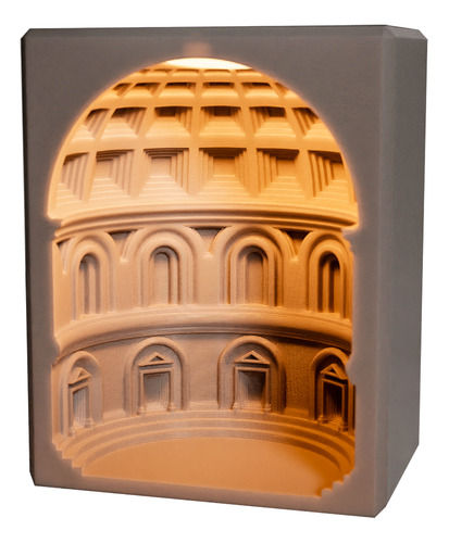 Lámpara De Mesa Pantheon Velador 15 Cm Inalambrica Blanco Blanco