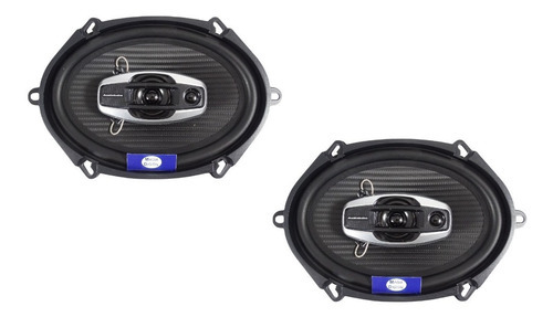 Bocinas 6x8 Pulgadas  Audiobahn 800watts 3 Vias Color Negro