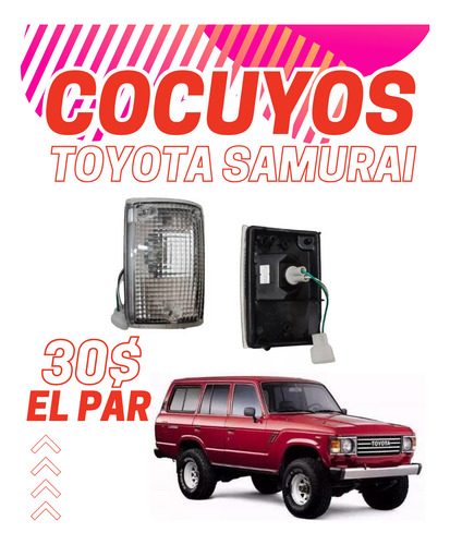 Cocuyos Luz Cruce Mica Toyota Samurái 88/89/90/91/92 (par)