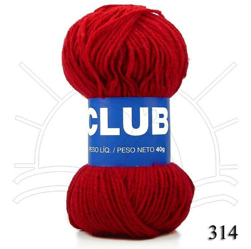 Novelo De Lã Club Pingouin 40g 1418 - Elegância Cor 0314 TOMATE