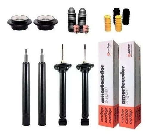 04 Amortecedores Gol Bola G2 + Kit+coxim Novo Original Cofap