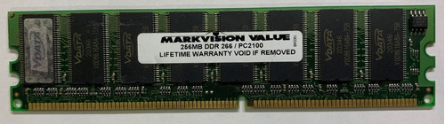  Memória Markvision 256mb Ddr 266 Pc 2100 Mdgvd3e4g31tb1az2