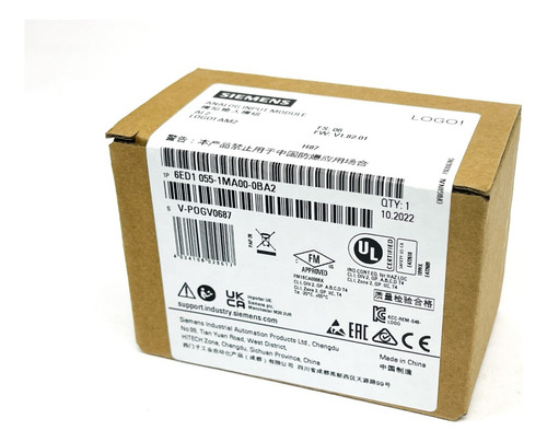 Módulo Expansão Logo Analógicas 6ed1055-1ma00-0ba2 Siemens