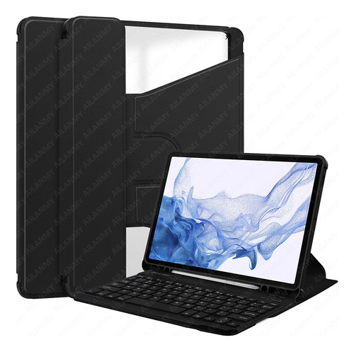 Funda Rotar 360 Con Teclado P/iPad Pro 12.9 2022/2021/2020