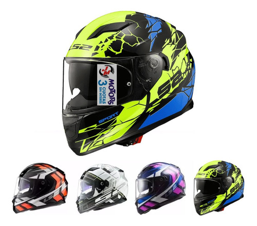 Jm Casco Integral Ls2 Ff 320 Evo Loop Stream Scape Loop Negr