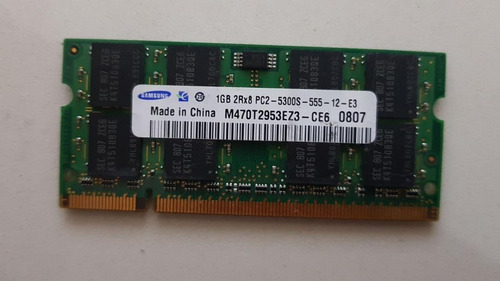 Memoria De Note 1gb Pc2-5300s 2rx8 Ref: 0472 Usada