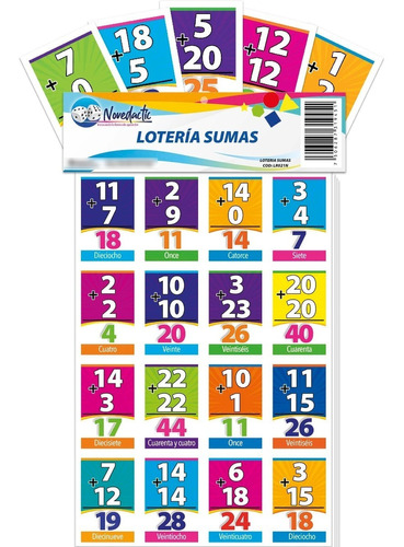 12 Loterias Didacticas Modelos A Elegir 8 Tablas 54 Naipe