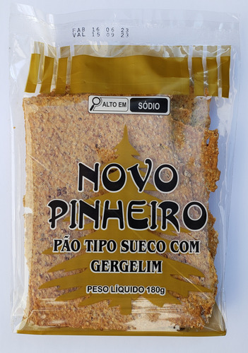 Pão Sueco Com Gergelim 180g (05unid.)