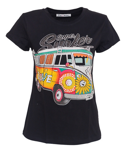 Playera Estampado De Auto Norma Tb9062