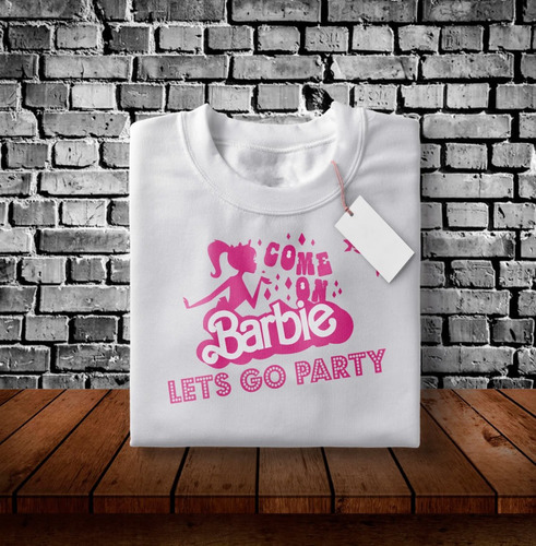 Remera Blanca Estampada De Barbie