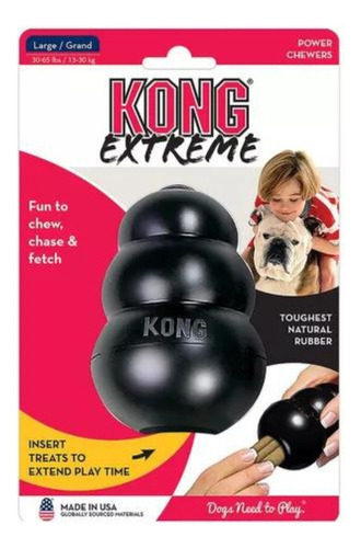 Juguete Kong Interactivo Extreme L Color Negro