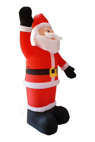 Papá Noel Animado Inflable Gigante De 2,4 M Con Luces C