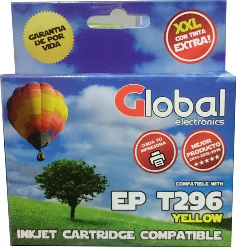 Cartucho De Tinta Compatible Con Epson T296 T296420 Yellow