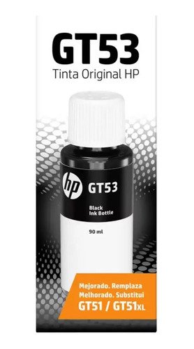 Botella De Tinta Para Impresora Hp Gt53 3yp03bl 