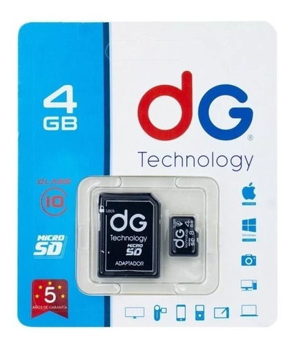 Memoria Micro Sd 4 Gb Dg