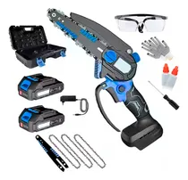 Comprar Mini-motosierra Inalámbrtica De 6' Con Accesorios 550w Bde Color Celeste