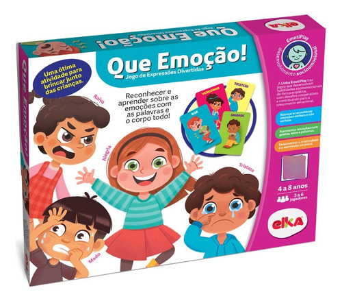 Que Emoção! Jogo De Expressões Divertidas Elka Pedagogico Ps