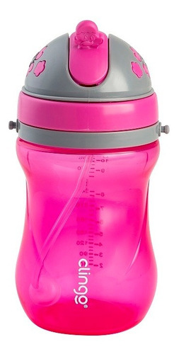 Imagem 2 de 5 de Copo Com Canudo E Válvula 320ml Clingo