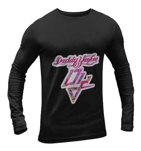 Polera Manga Larga Daddy Yankee Legenddady Reggaeton Pink