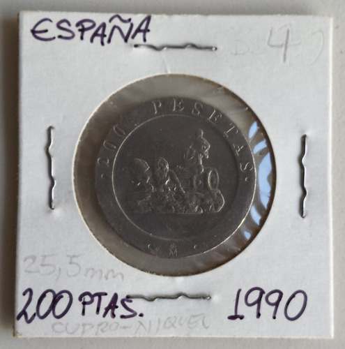 Moneda España 200 Pesetas 1990 Vf+