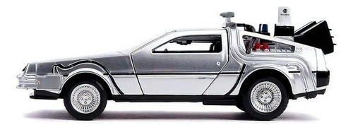 Delorean Time Machine Volver Al Futuro 2 Jada Esc 1:32 Color Gris Metal