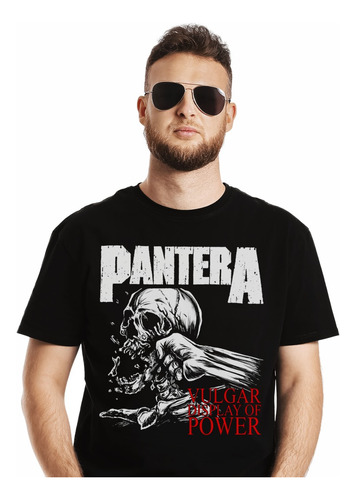 Polera Pantera Vulgar X Ray Metal Impresión Directa