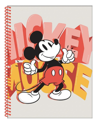 Cuaderno Universitario A4 Mickey Mouse 80h Mooving 2