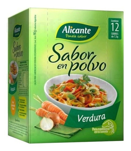 Sabor Alicante Verdura 12 Sobres X 4 Cajas