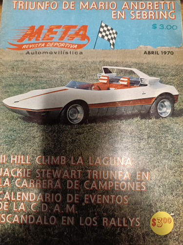 Revista Meta Automovilística Abril 1970 Mario Andretti
