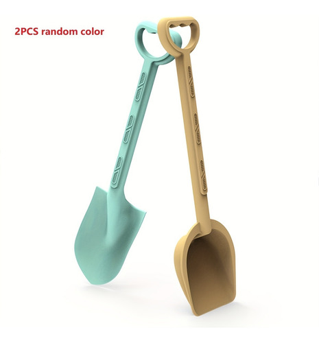 Dos Palas Grandes Y Palas For Nieve En Colores Aleatorios,
