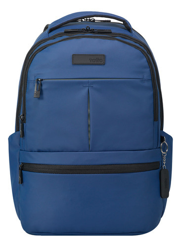 Morral Totto Laptop 14  Daki Maleta Reflectiva Color Azul Marino