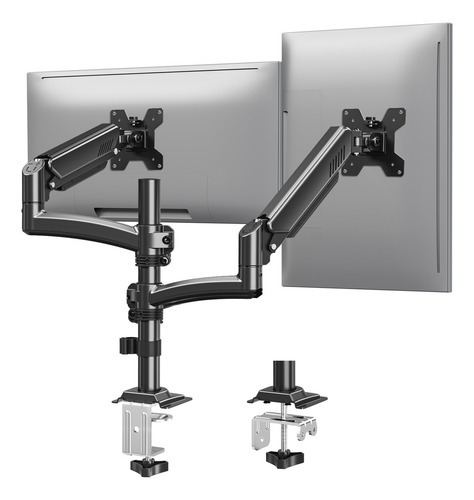 Soporte Doble Brazo De Base Monitor Mountup Para 13-32 Negro