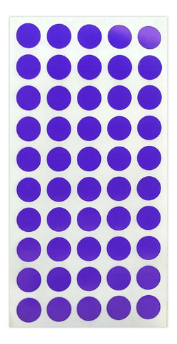 Adesivo Marcador Bolinha Pacote Com 100 Adesivos Cor Roxo