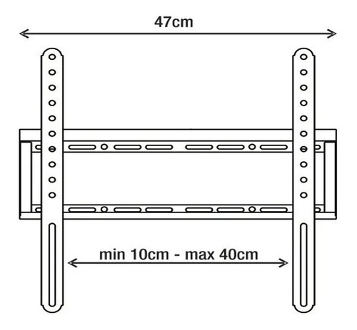 Soporte Tv Pared Fijo 60 55 50 42 40 Pulgadas Reforzado