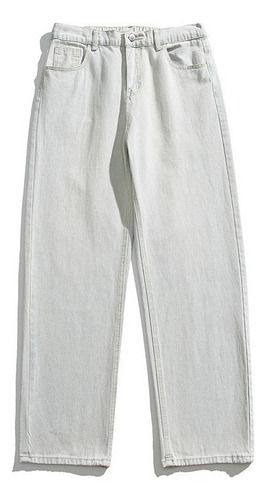 Bolso Jeans Pantalón Ancho Corte Recto Carpintero Unisex