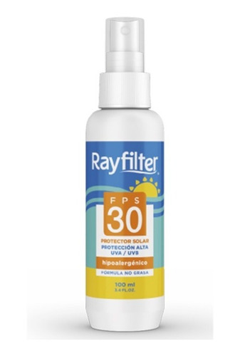 Protector Solar En Spray Para Adultos Rayfilter Fps 30 100ml