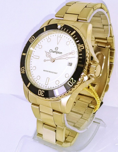 Relogio Masculino Champion Dourado De Vitrine Ca31266h